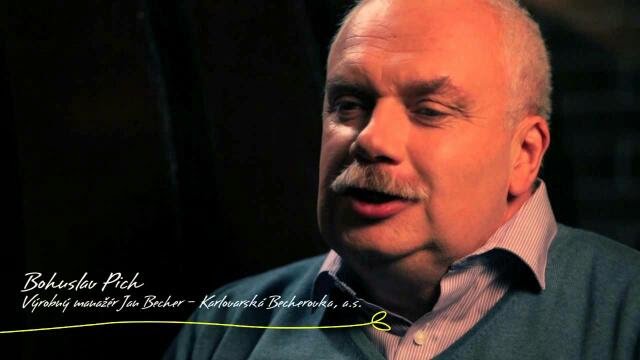 Becher.jpg Bohuslav Pich se podílí na výrobě Becherovky již pětačtyřicet let