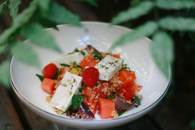 Melounový salát s fetou šéfkuchaře Radima Gerlicha Melounový salát s fetou šéfkuchaře Radima Gerlicha