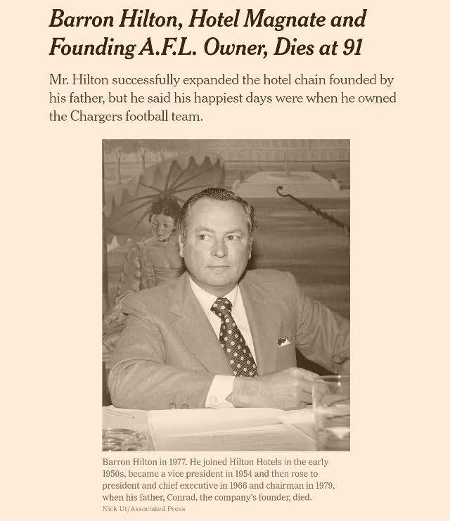 Zemřel hoteliér William Barron Hilton.jpg Zemřel hoteliér William Barron Hilton