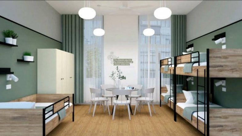 Luma Terra, hostelový pokoj.jpg Luma Terra, hostelový pokoj