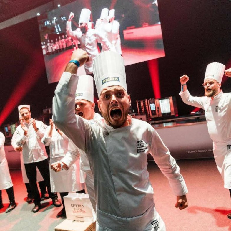 Fotografie: Daniel Martinek/Bocuse d'Or Vítězem národního kola kuchařské soutěže Bocuse d'Or se v sobotu stal Dominik Unčovský a jeho tým