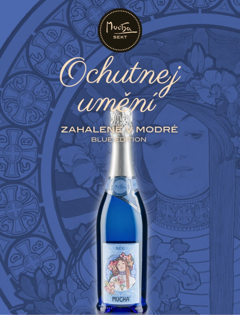 Mucha Sekt představuje limitovanou Blue Edition.png Mucha Sekt představuje limitovanou Blue Edition